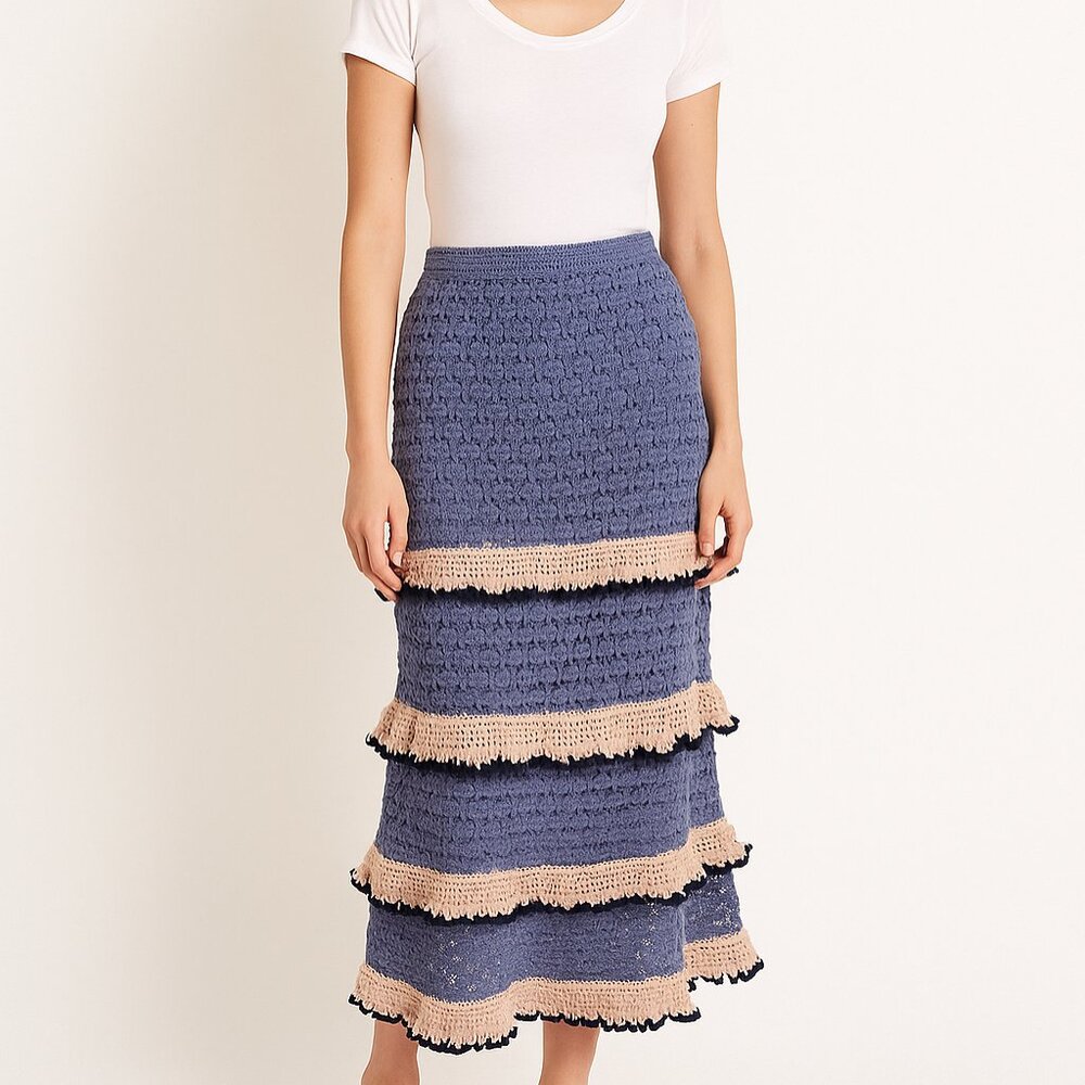 NWOT Cleobella Crochet Ankle Skirt Size XS Boho